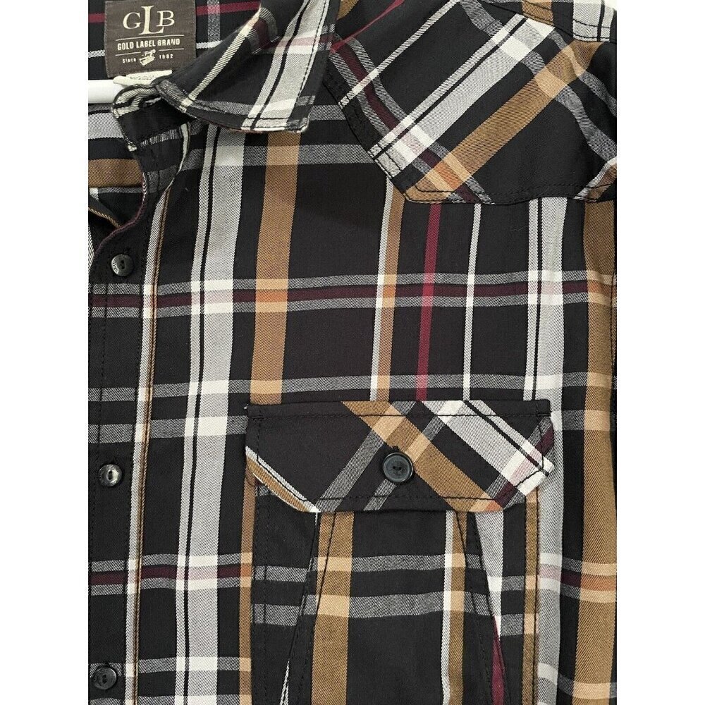 Gold Label Brand Mens Casual Button Down Shirt Size 4XL - Picture 7 of 9